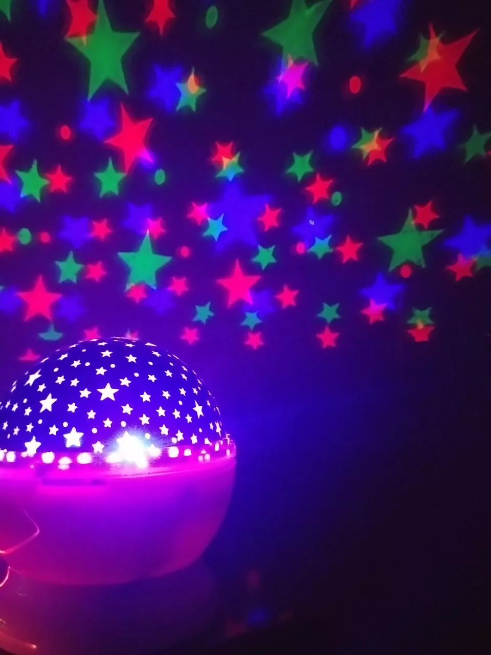 Luminária Projetor Estrela LED Infantil 360º USB Pilha Decoração IZE STAR DREAM photo review