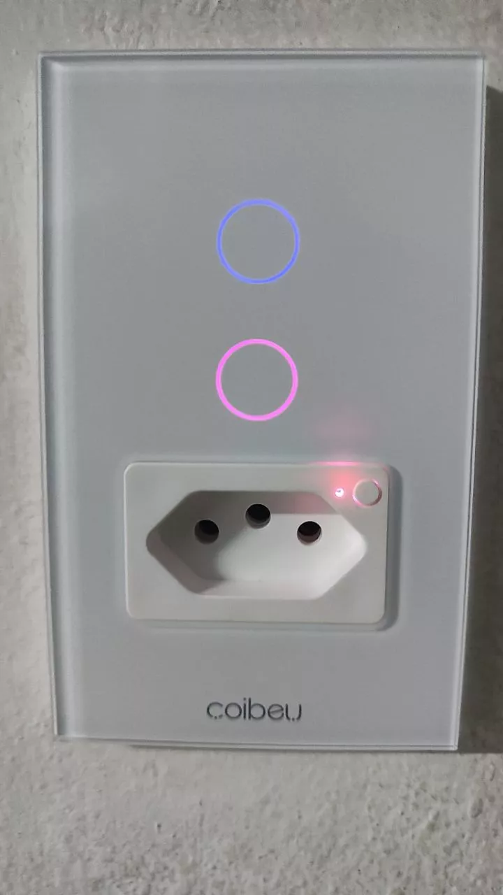 Tomada Inteligente Wi-Fi Painel de Vidro Controle App e Voz IZEGLASS SMART photo review