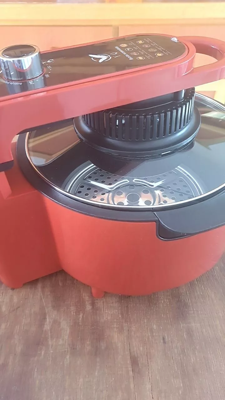 Fritadeira Air Fryer Digital 8L Sem Óleo Com Grelha IZEHEALTHY COOKER photo review