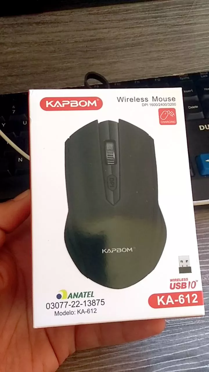 Mouse Sem Fio Recarregável 3200DPI KA-612 KAPBOM, 2.4Ghz, Compatível Windows e Mac, IZEPOWER PRO photo review