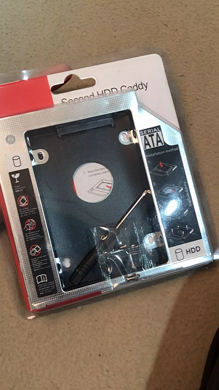 Adaptador Caddy Universal 2.5 HD SSD Sata para Notebook 9.5mm 12.7mm IZEBOOST STORAGE photo review