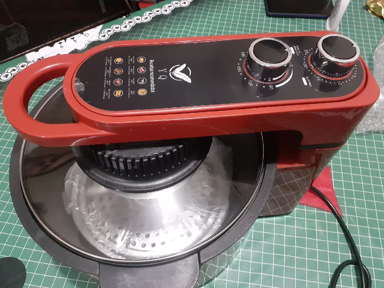 Fritadeira Air Fryer Digital 8L Sem Óleo Com Grelha IZEHEALTHY COOKER photo review