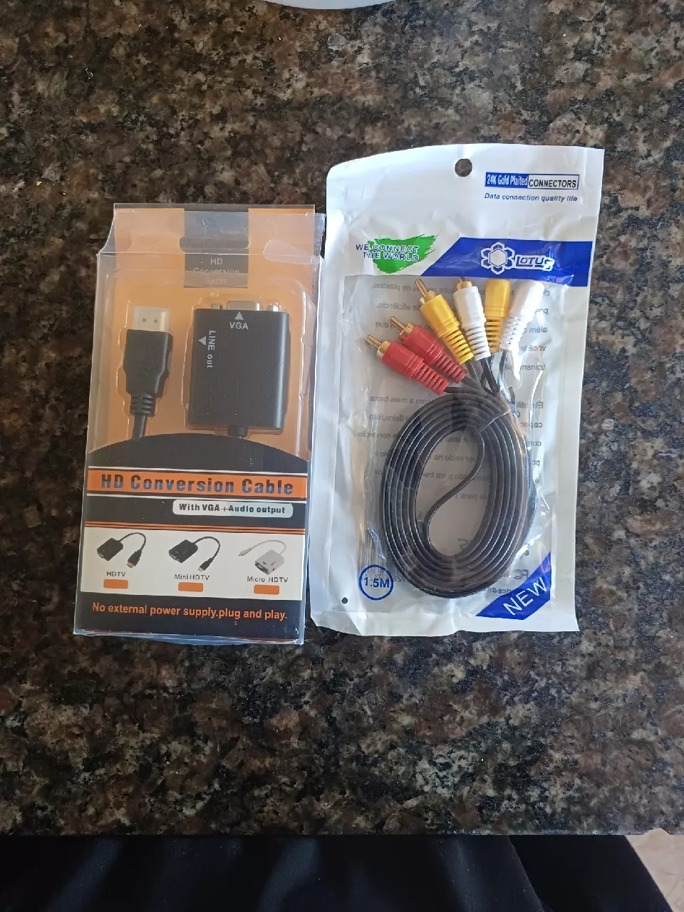 Cabo Adaptador HDMI para VGA Áudio P2 Resolução Full HD Plug&Play IZECONNECT FLEX photo review