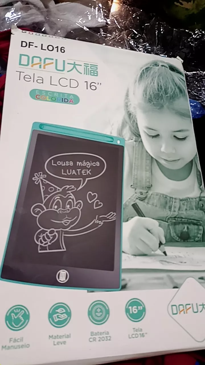 Lousa Mágica LCD Infantil 8.5/10/12 Polegadas Portátil GripScreen IZEWRITE PRO photo review