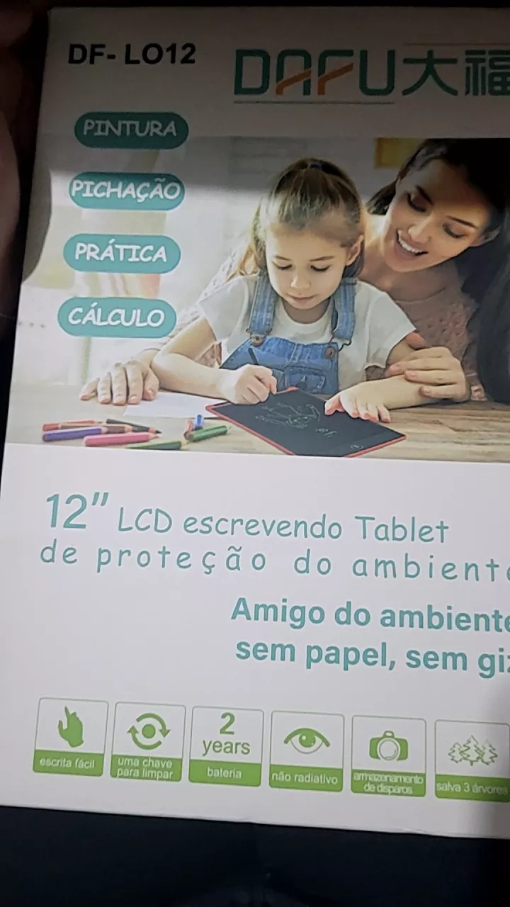 Lousa Mágica LCD Infantil 8.5/10/12 Polegadas Portátil GripScreen IZEWRITE PRO photo review
