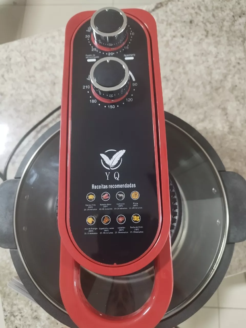 Fritadeira Air Fryer Digital 8L Sem Óleo Com Grelha IZEHEALTHY COOKER photo review