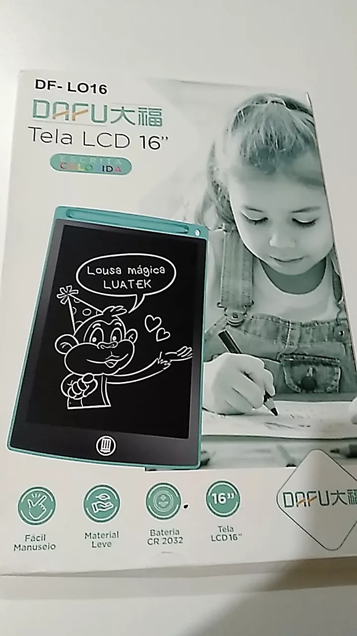 Lousa Mágica LCD Infantil 8.5/10/12 Polegadas Portátil GripScreen IZEWRITE PRO photo review