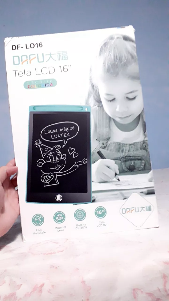 Lousa Mágica LCD Infantil 8.5/10/12 Polegadas Portátil GripScreen IZEWRITE PRO photo review