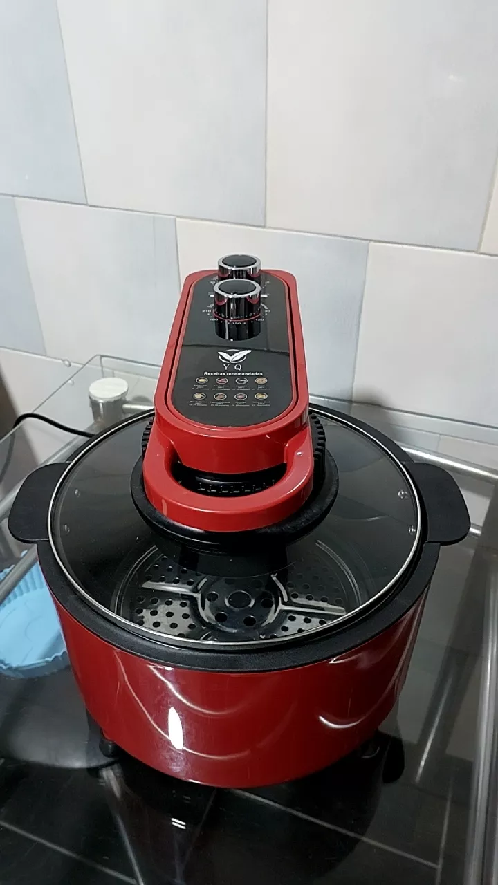 Fritadeira Air Fryer Digital 8L Sem Óleo Com Grelha IZEHEALTHY COOKER photo review