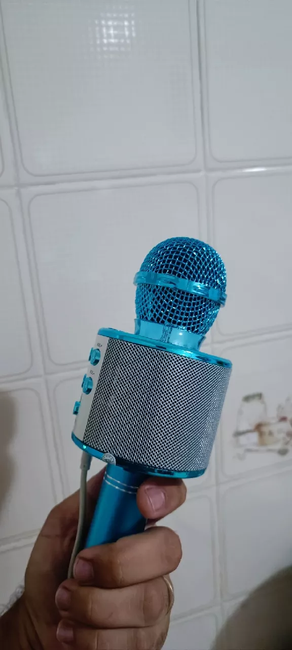 Microfone Bluetooth Karaokê Sem Fio WS-858, Gravação e Função Selfie IZESOUND STAR photo review