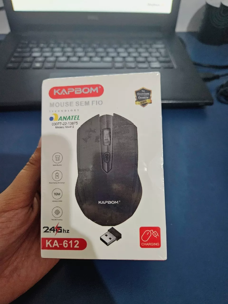 Mouse Sem Fio Recarregável 3200DPI KA-612 KAPBOM, 2.4Ghz, Compatível Windows e Mac, IZEPOWER PRO photo review