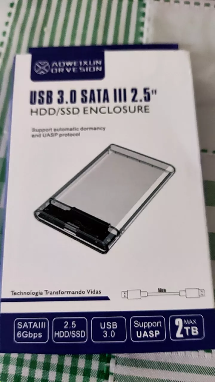 Case HD Externo 2.5" Transparente USB 3.0 SATA 6Gbps Plug & Play IZEBOX SPEED photo review