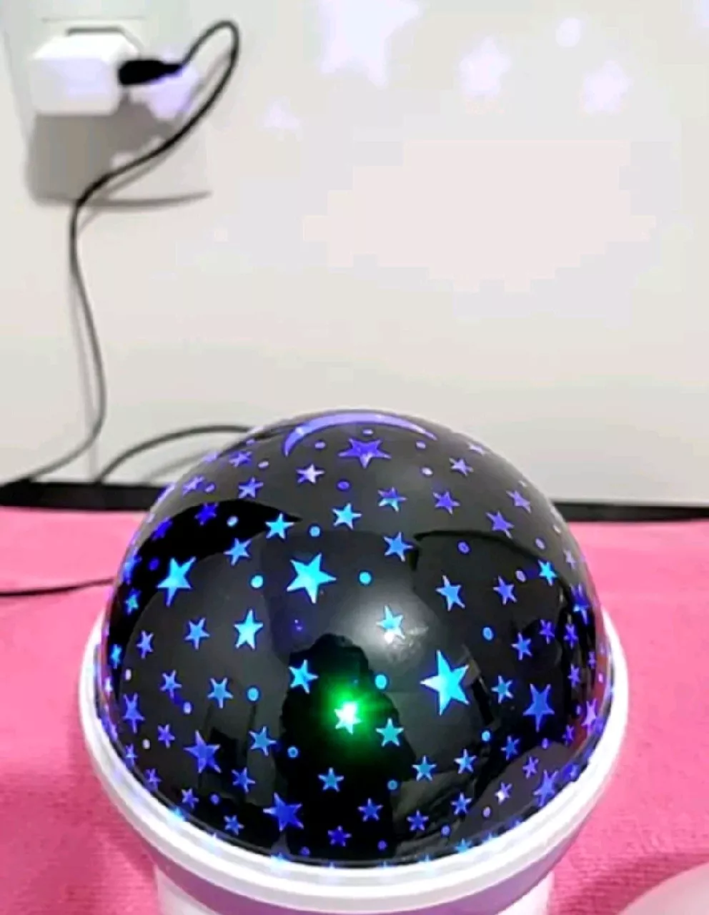 Luminária Projetor Estrela LED Infantil 360º USB Pilha Decoração IZE STAR DREAM photo review