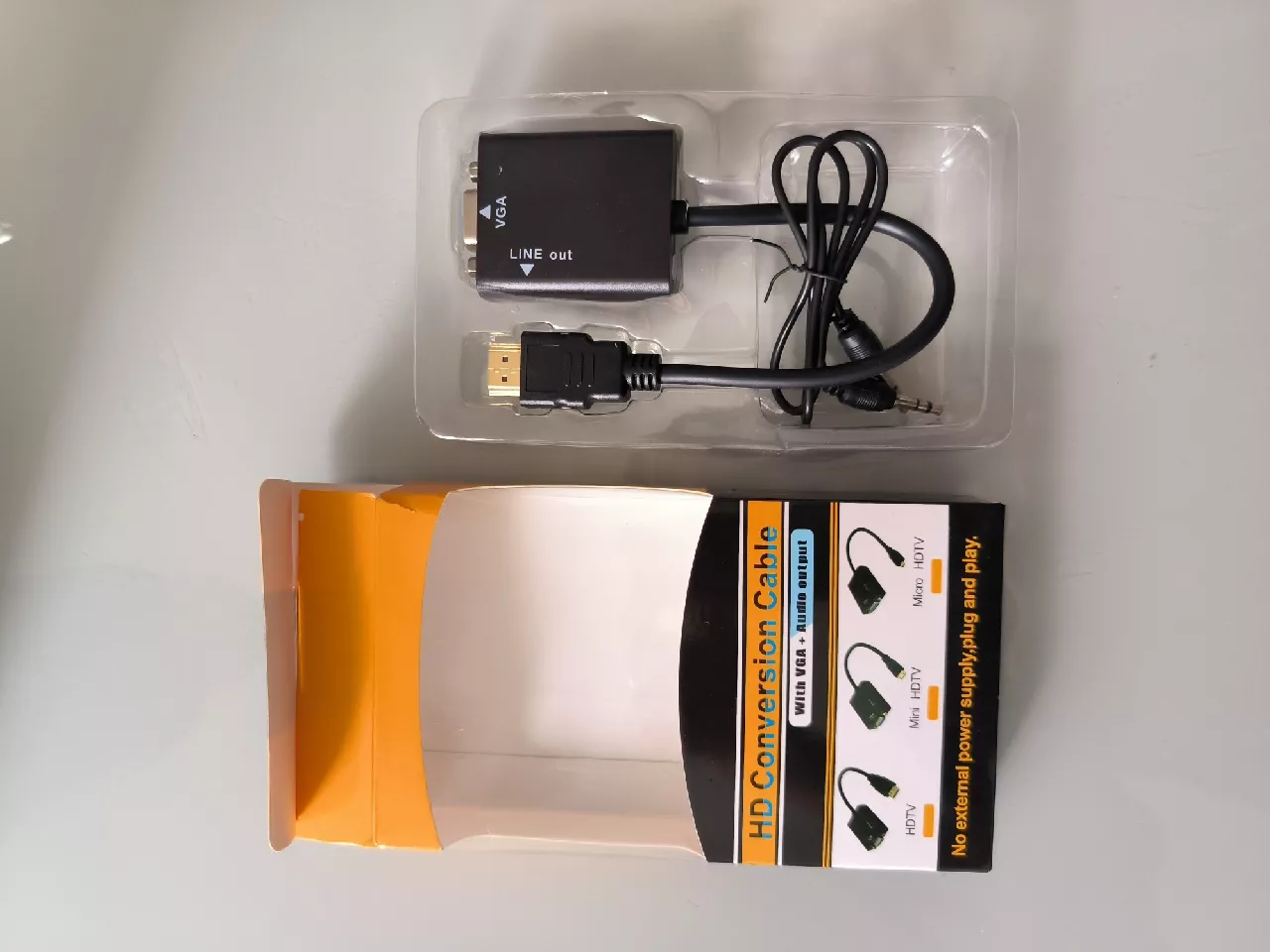 Cabo Adaptador HDMI para VGA Áudio P2 Resolução Full HD Plug&Play IZECONNECT FLEX photo review