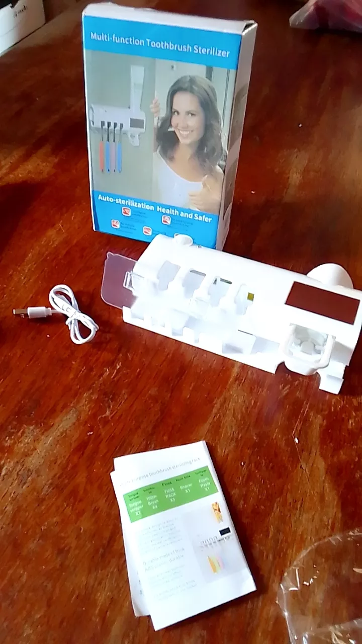 Aplicador de Pasta de Dente Automático UV, Esterilizador, Dispenser Sem Fio IZECARE BRIGHT photo review