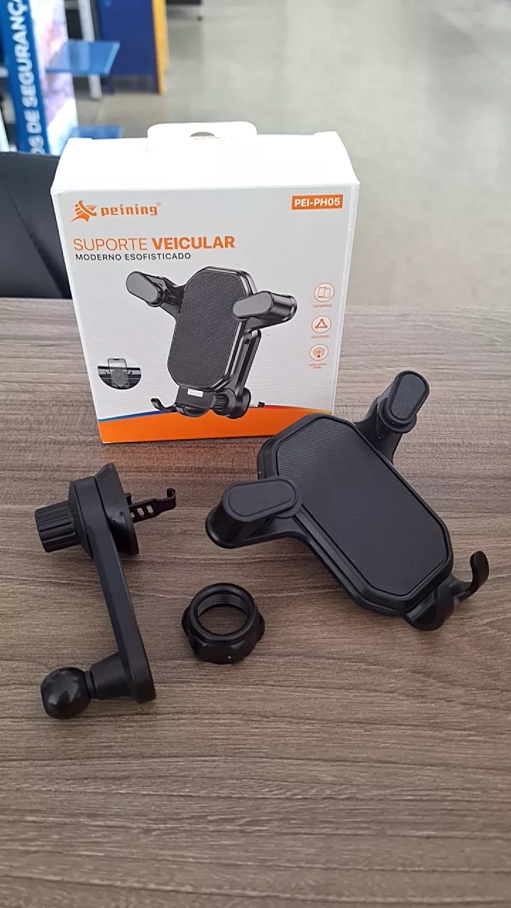 Suporte Veicular Celular 360° Giratório Universal Para Saída de Ar Preto IZEGRIP FLEX photo review