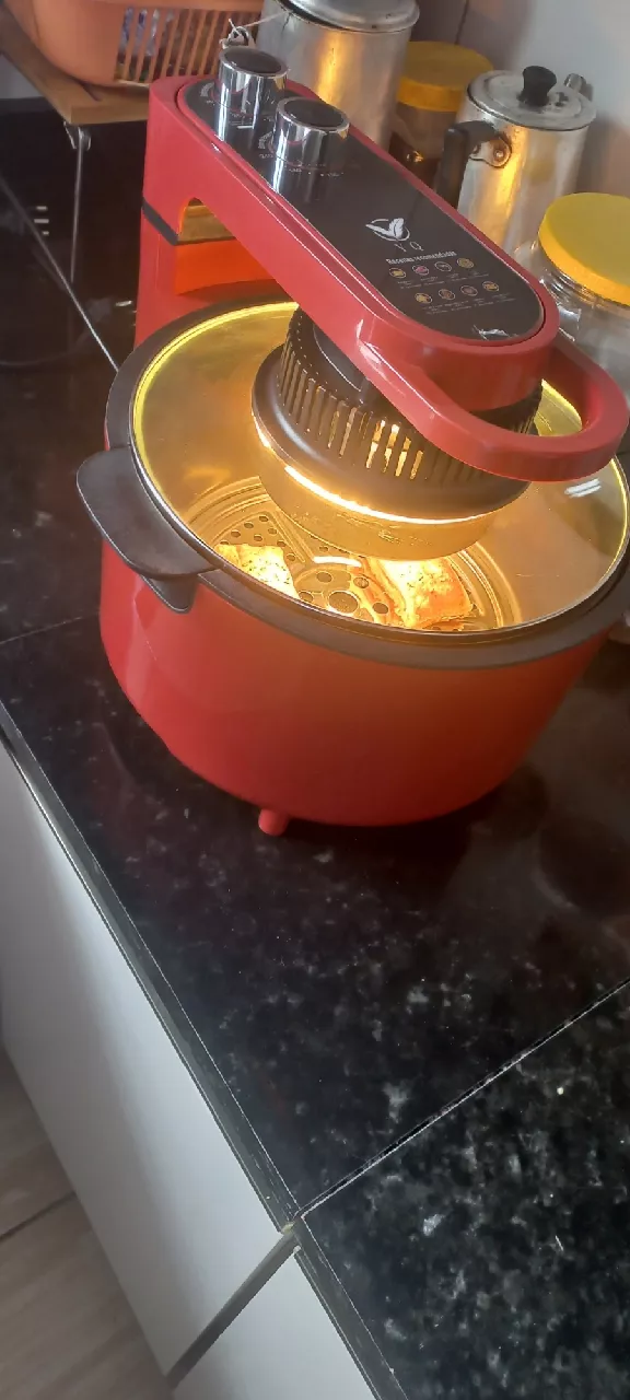Fritadeira Air Fryer Digital 8L Sem Óleo Com Grelha IZEHEALTHY COOKER photo review