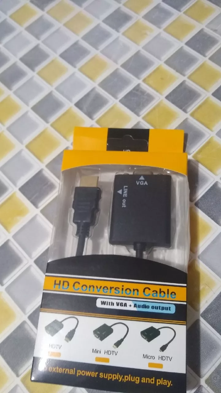 Cabo Adaptador HDMI para VGA Áudio P2 Resolução Full HD Plug&Play IZECONNECT FLEX photo review