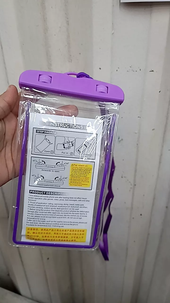 Capa Celular Universal à Prova D'Água com Cordão e PVC Resistente IZEWATER PROTECT photo review