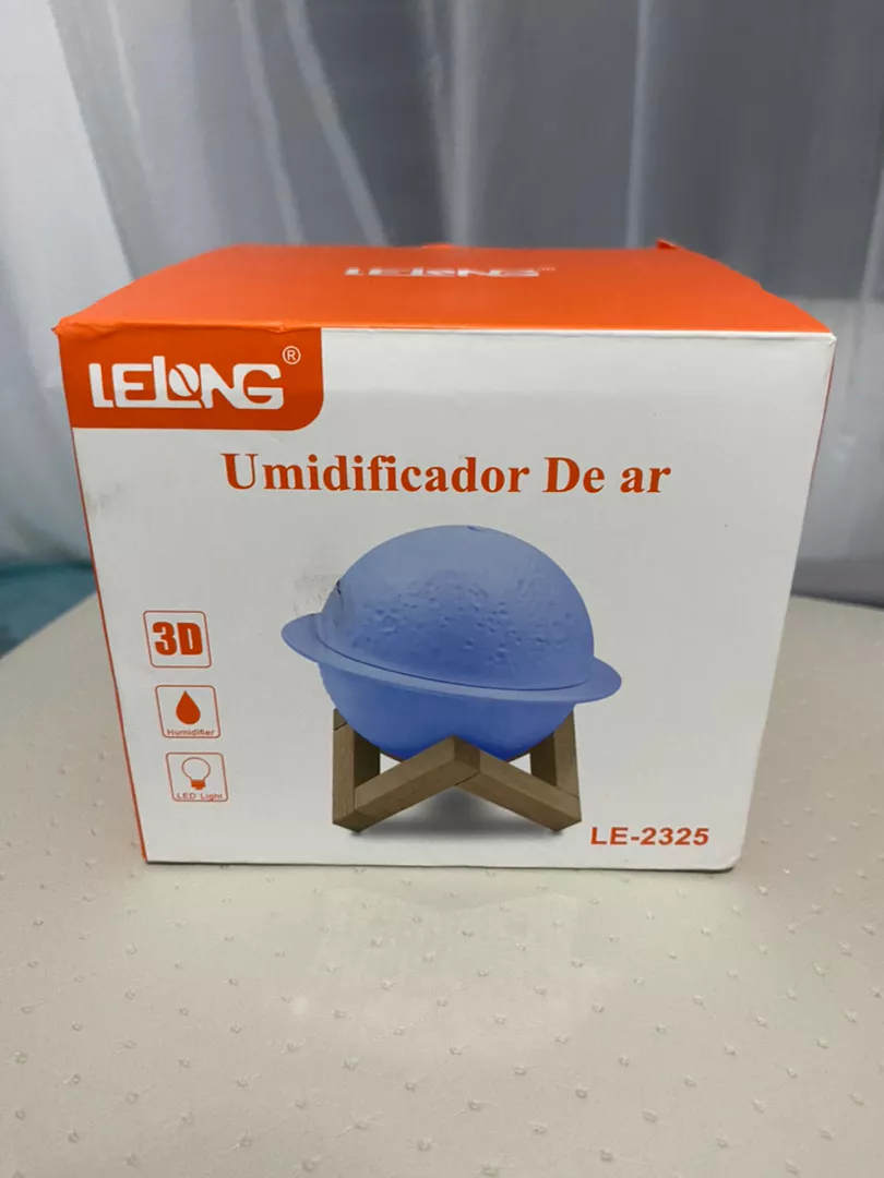 Luminária Umidificador Lua 3D Aromaterapia LED Branco Amarelo IZELOFT AIR photo review
