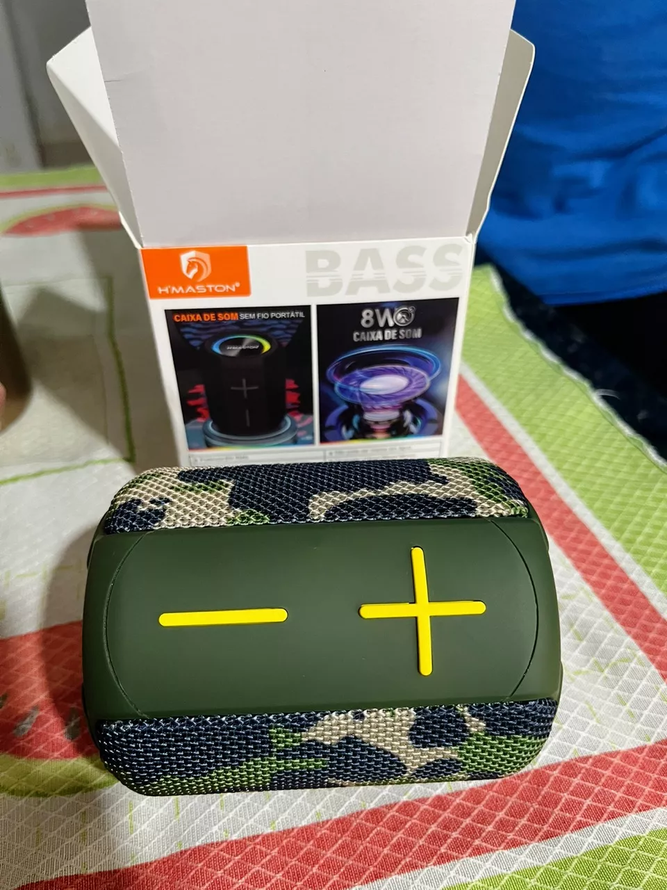 Caixa de Som Bluetooth 5.0 Potente 8W, Bateria Longa, À Prova D'Água, LED RGB, Portátil - IZEBOOM PLAY photo review