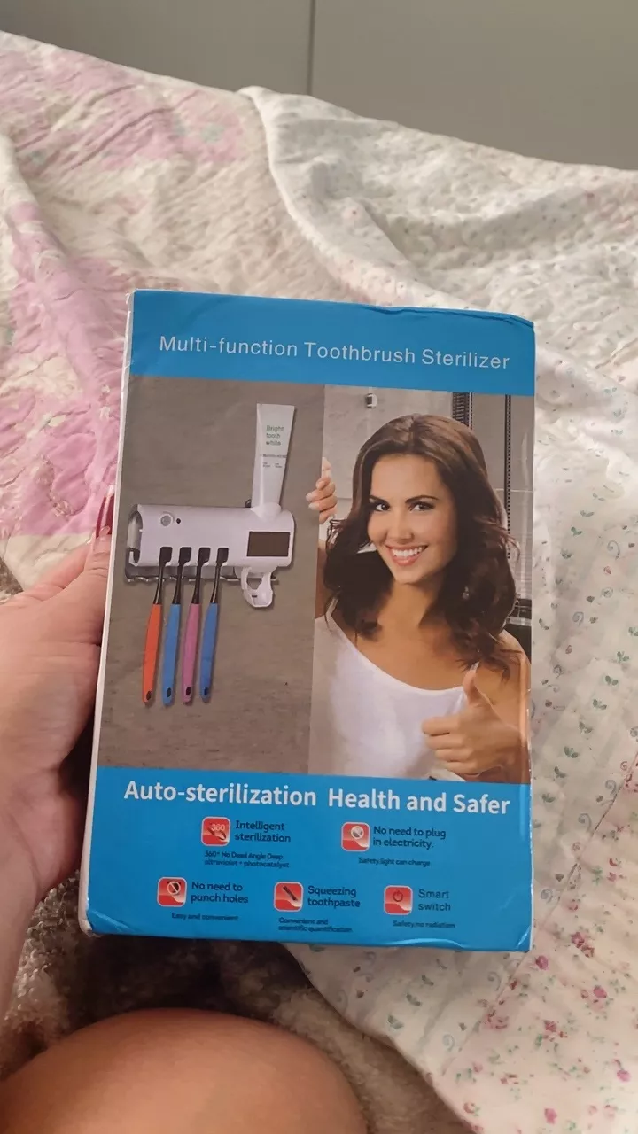 Aplicador de Pasta de Dente Automático UV, Esterilizador, Dispenser Sem Fio IZECARE BRIGHT photo review