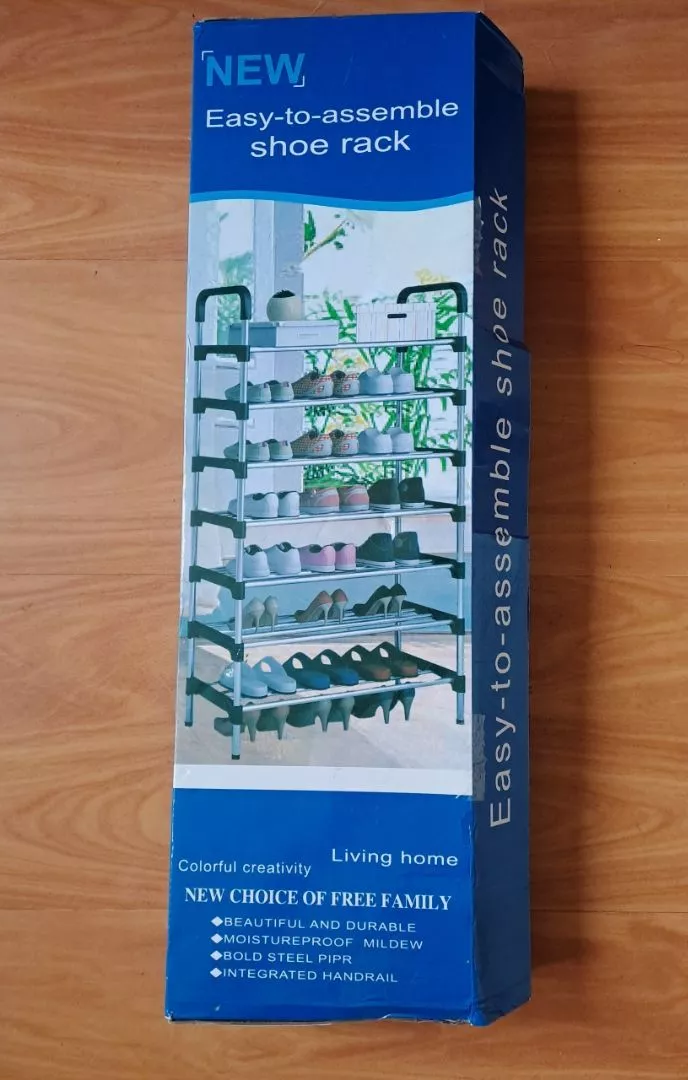 Sapateira Vertical 7 Prateleiras Aço Inox Organizador Respirável IZEORG FIT photo review