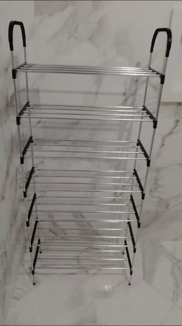 Sapateira Vertical 7 Prateleiras Aço Inox Organizador Respirável IZEORG FIT photo review