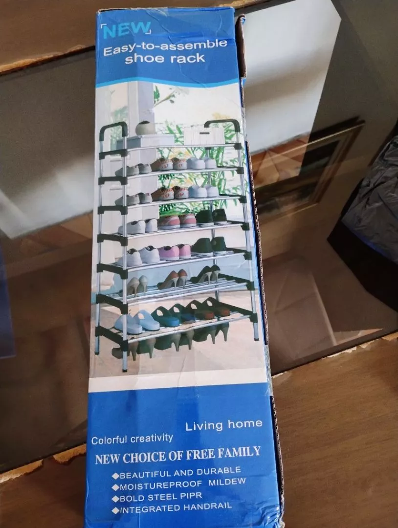 Sapateira Vertical 7 Prateleiras Aço Inox Organizador Respirável IZEORG FIT photo review