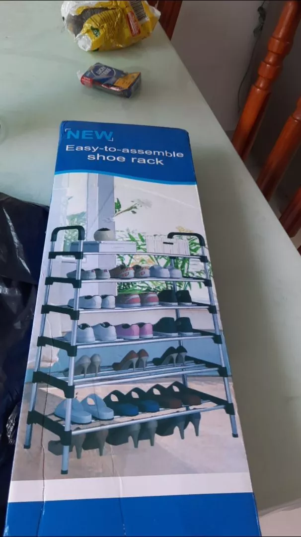 Sapateira Vertical 7 Prateleiras Aço Inox Organizador Respirável IZEORG FIT photo review
