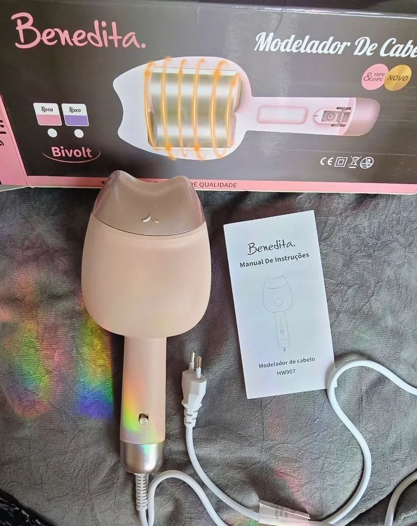 Modelador de Cabelo Portátil Ondulador Gatinho 5 Níveis Temperatura Viagem IZEWAVE PRO photo review