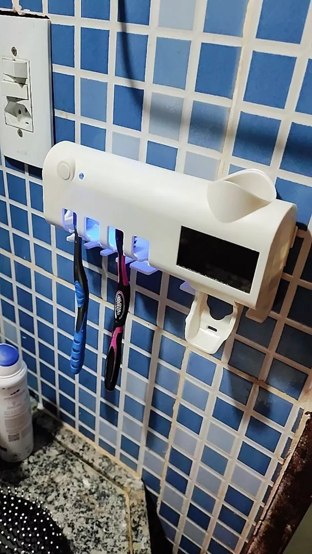 Aplicador de Pasta de Dente Automático UV, Esterilizador, Dispenser Sem Fio IZECARE BRIGHT photo review