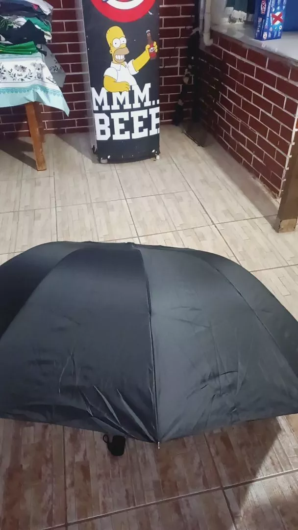 Guarda-Chuva Grande Reforçado Contra Vento Dobrável Unissex Preto IZEPOWER SHIELD photo review
