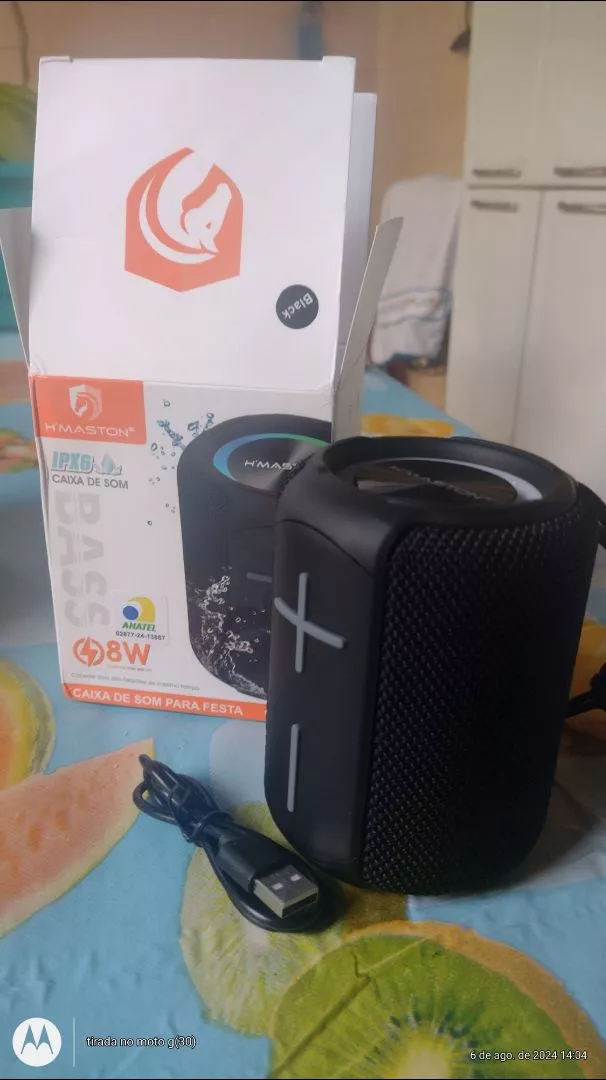 Caixa de Som Bluetooth 5.0 Potente 8W, Bateria Longa, À Prova D'Água, LED RGB, Portátil - IZEBOOM PLAY photo review