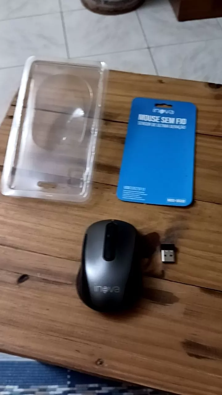 Mouse Sem Fio Óptico USB 1000DPI LED Vermelho IZECLICK PRO photo review