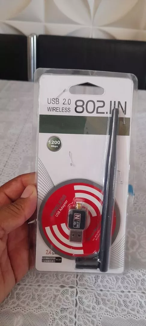 Adaptador Wi-Fi USB 1200Mbps Antena 15cm Compatível PC e Notebook IZEPOWER LINK photo review