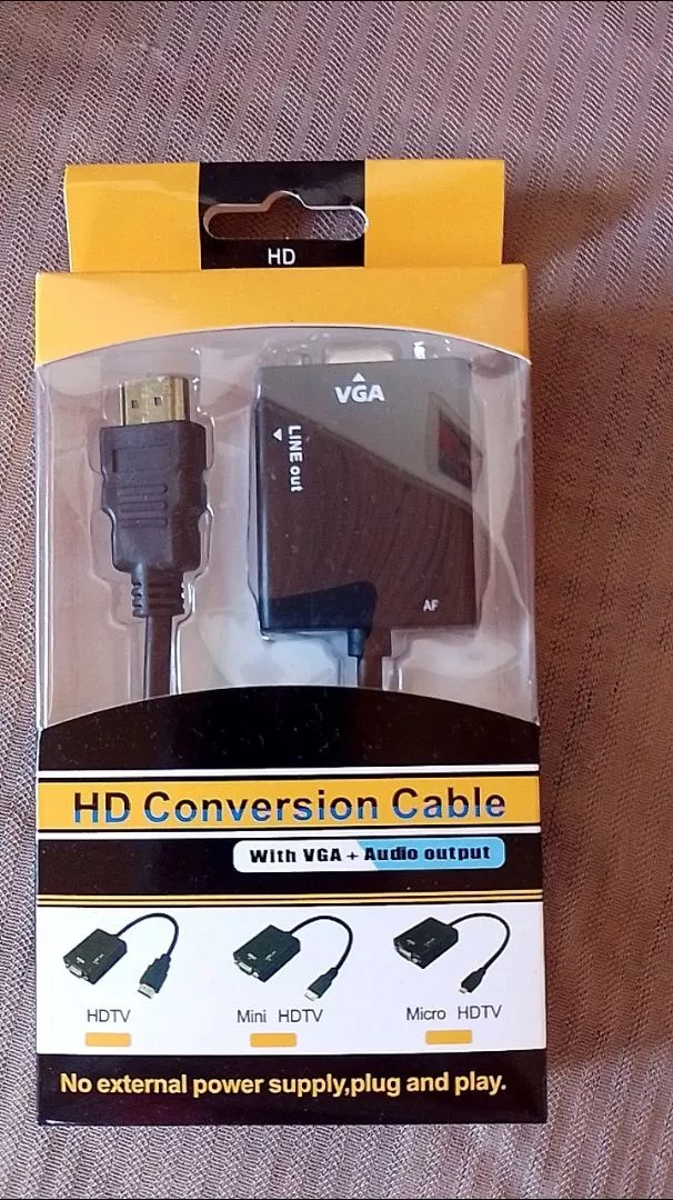 Cabo Adaptador HDMI para VGA Áudio P2 Resolução Full HD Plug&Play IZECONNECT FLEX photo review