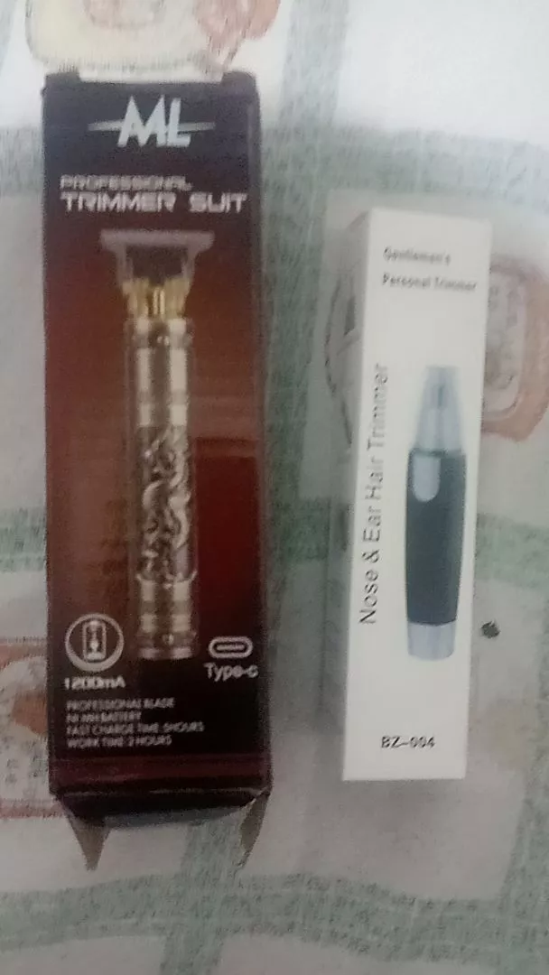 Kit Barbeador e Aparador Masculino Profissional Metal Bateria 1200mAh IZEEDGE PRO photo review
