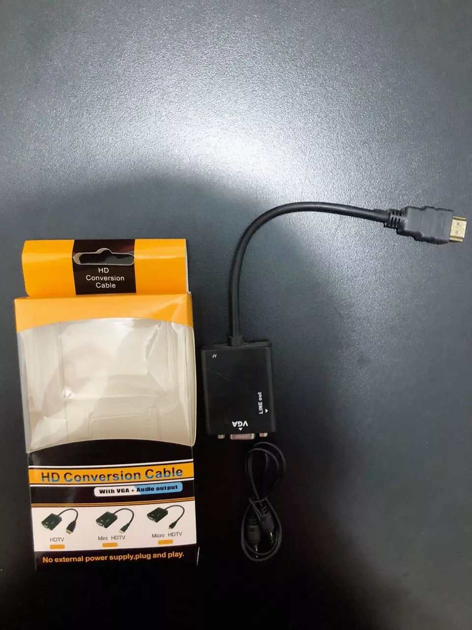 Cabo Adaptador HDMI para VGA Áudio P2 Resolução Full HD Plug&Play IZECONNECT FLEX photo review