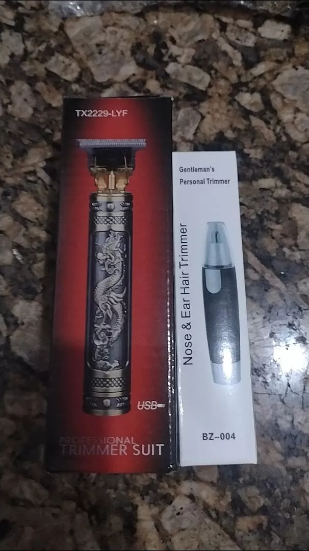Kit Barbeador e Aparador Masculino Profissional Metal Bateria 1200mAh IZEEDGE PRO photo review