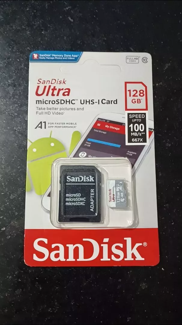 Cartão de Memória SD Ultra 128GB Velocidade 48MB/s Full HD para Celular IZEFAST PRO photo review