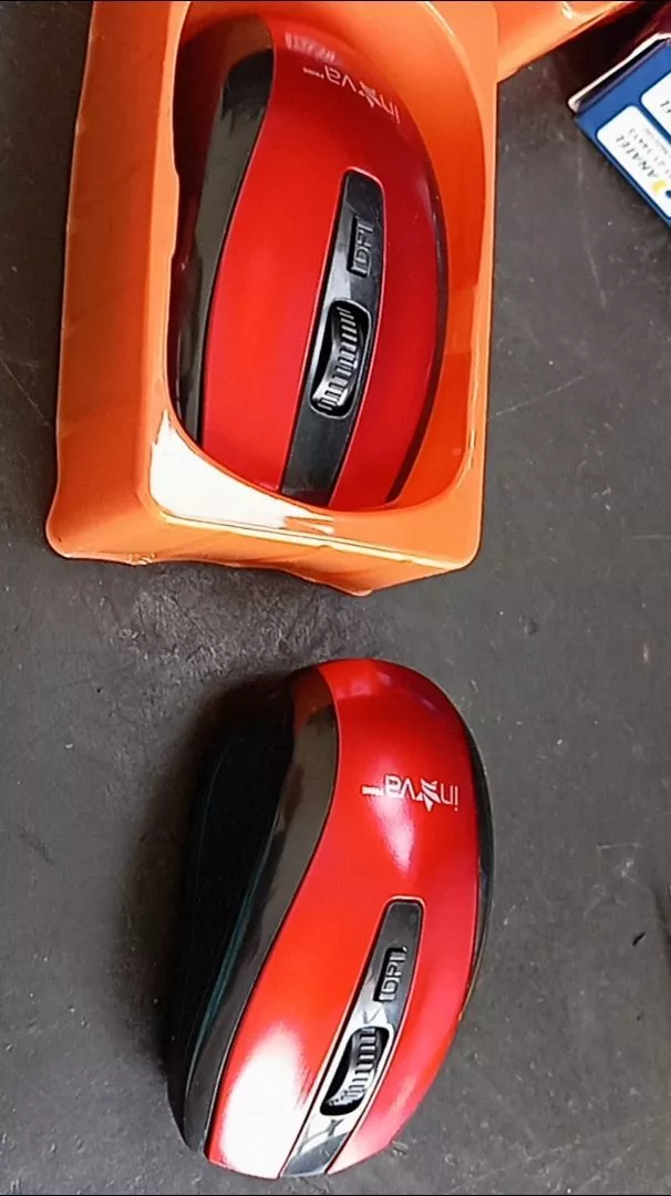 Mouse Sem Fio Óptico USB 1000DPI LED Vermelho IZECLICK PRO photo review