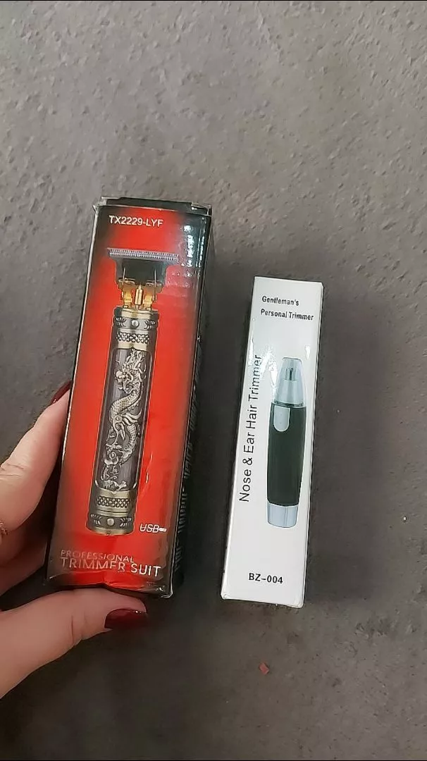 Kit Barbeador e Aparador Masculino Profissional Metal Bateria 1200mAh IZEEDGE PRO photo review