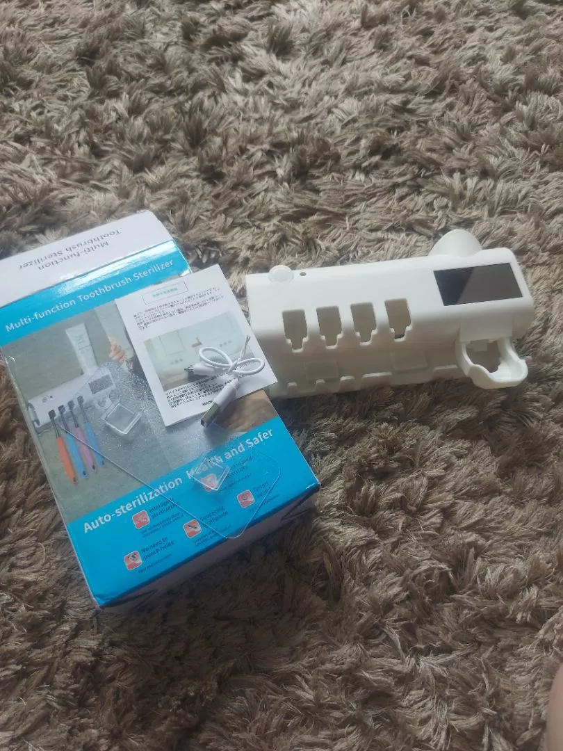 Aplicador de Pasta de Dente Automático UV, Esterilizador, Dispenser Sem Fio IZECARE BRIGHT photo review