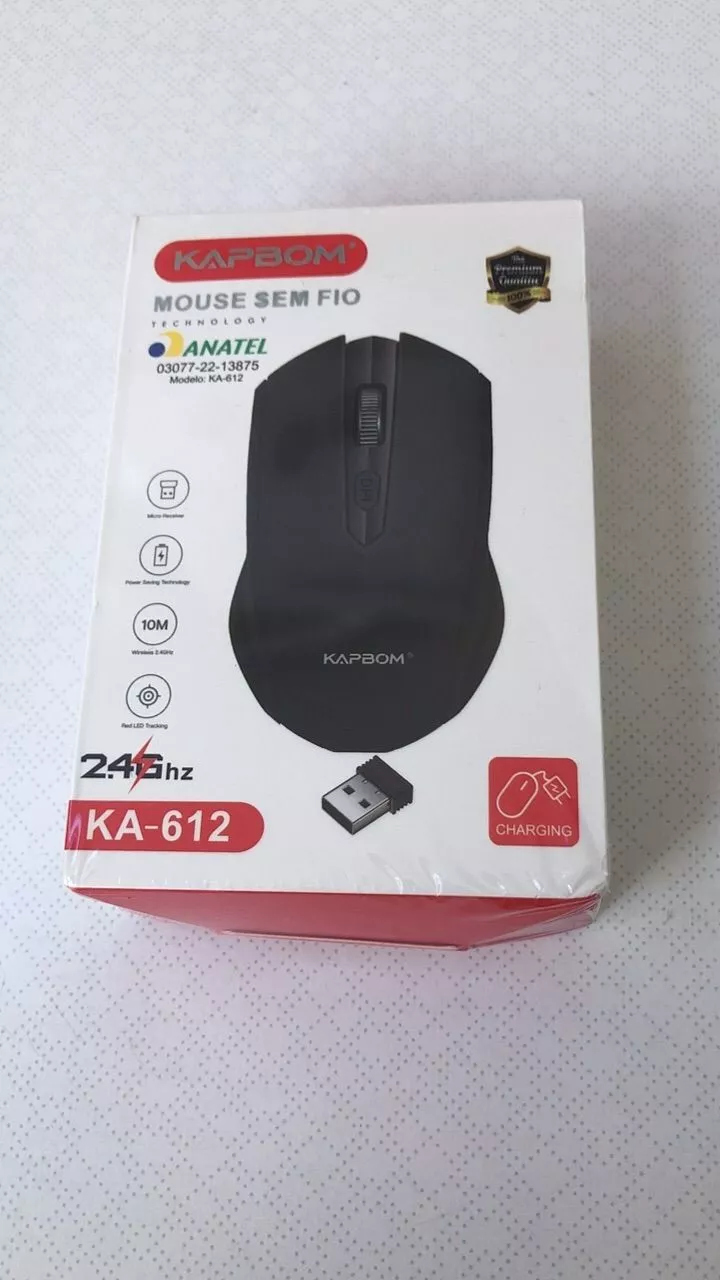 Mouse Sem Fio Recarregável 3200DPI KA-612 KAPBOM, 2.4Ghz, Compatível Windows e Mac, IZEPOWER PRO photo review