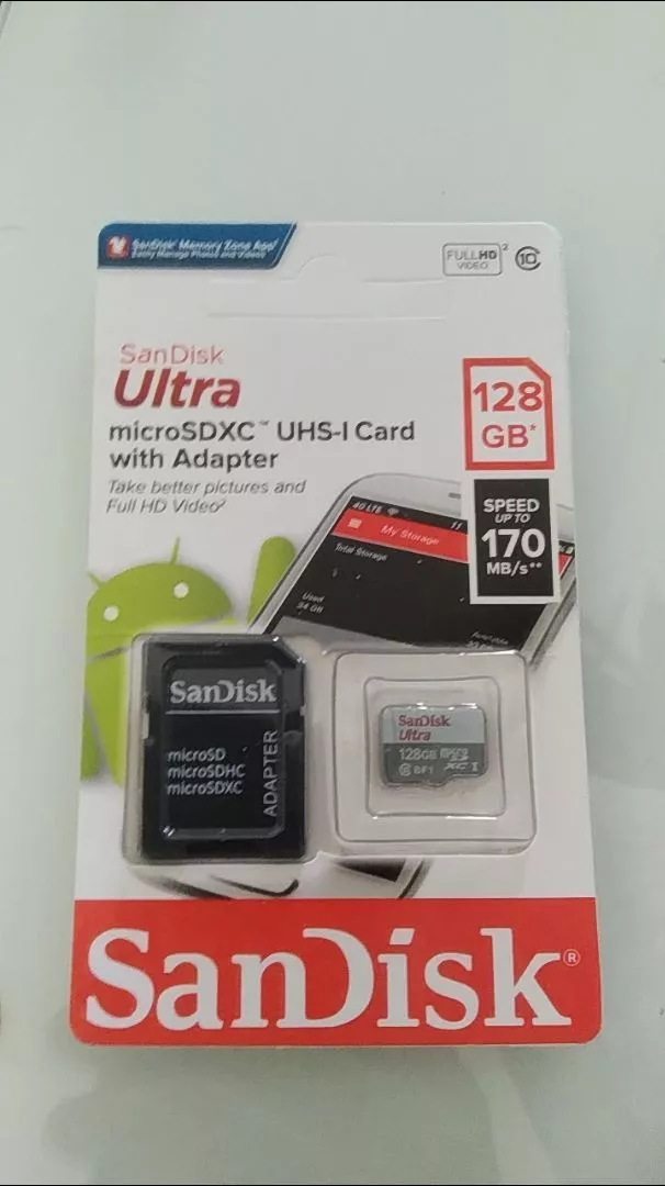 Cartão de Memória SD Ultra 128GB Velocidade 48MB/s Full HD para Celular IZEFAST PRO photo review