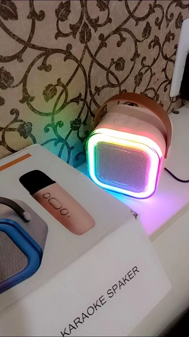 Caixa de Som Karaokê Bluetooth Portátil Bateria Longa Duração 2 Microfones IZEBOX FUN photo review