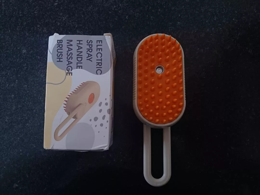 Escova a Vapor Para Gatos Remoção de Pelos Massagem Suave IZECARE PET STEAM photo review