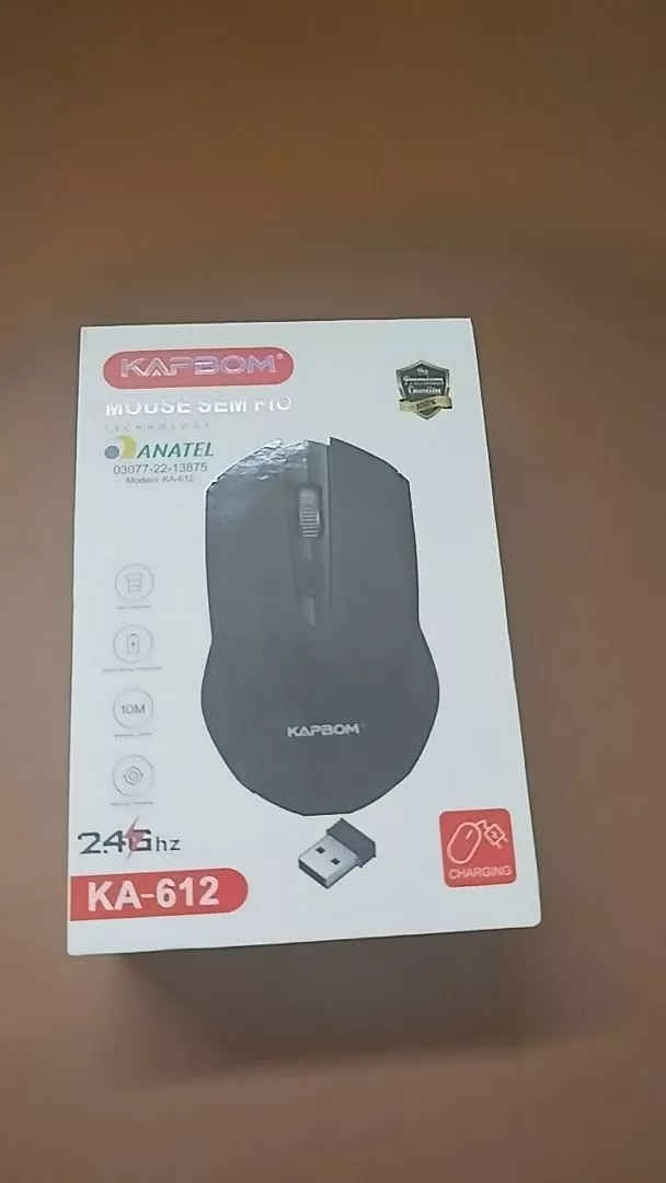 Mouse Sem Fio Recarregável 3200DPI KA-612 KAPBOM, 2.4Ghz, Compatível Windows e Mac, IZEPOWER PRO photo review