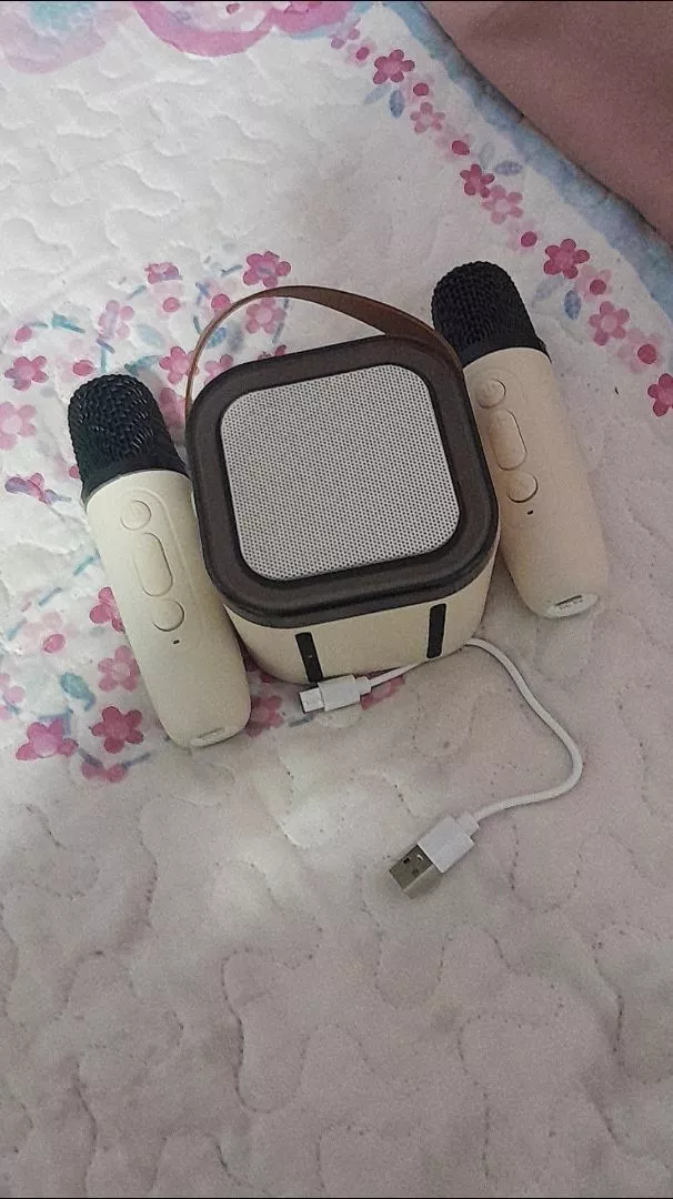 Caixa de Som Karaokê Bluetooth Portátil Bateria Longa Duração 2 Microfones IZEBOX FUN photo review